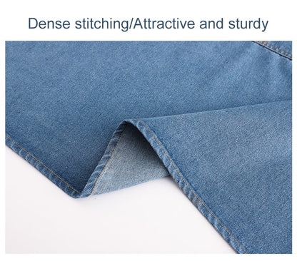 ApronMuse - Premium Soft-Denim-Schürze mit überkreuzten Trägern