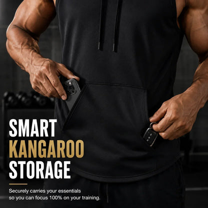 FlexCore – Camiseta sin mangas con capucha de alto rendimiento