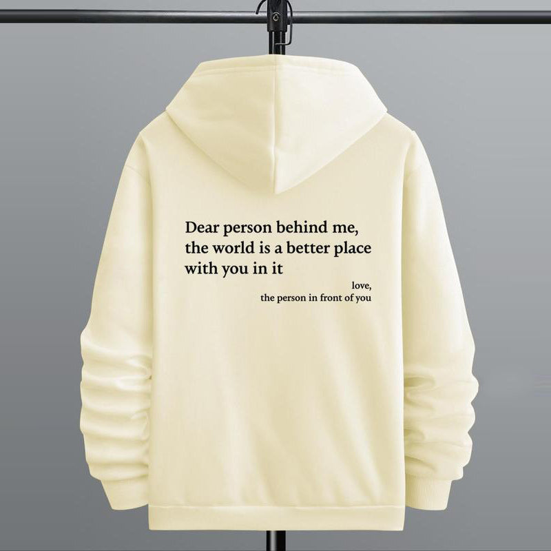 Sudadera WarmWords: bondad que puedes vestir