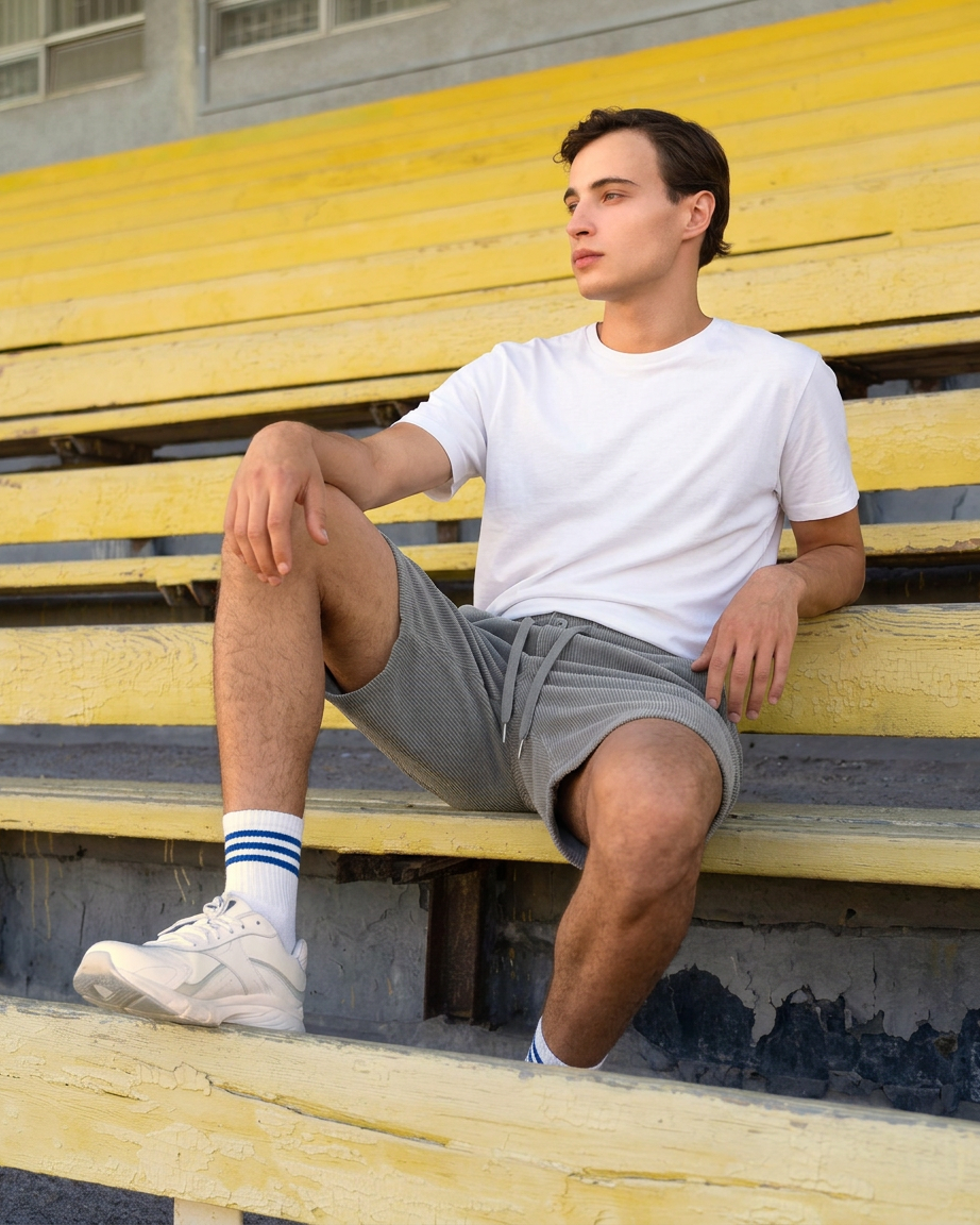 Ridgeline — Pantalones cortos cargo de pana para hombre