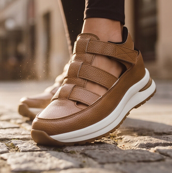 StrapLift — Zapatilla con plataforma y cierre de velcro