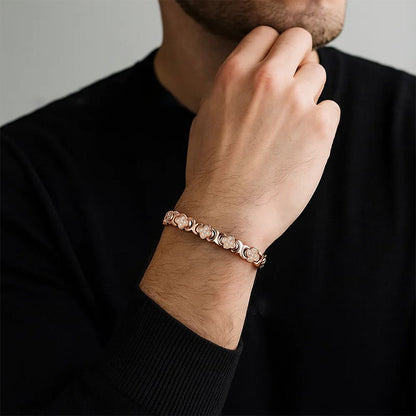 BloomGrace – Kupferarmband mit Blumen, eleganter Stil