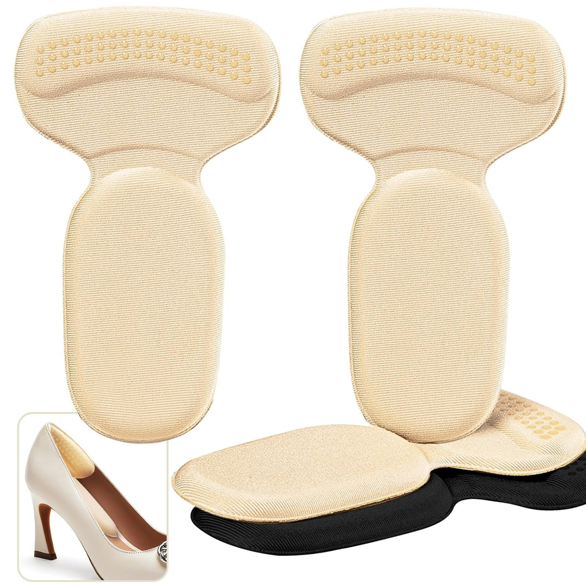 🌟Almohadillas Suaves para el Talón, Antideslizantes, Protectores de Talón para Mujer y Hombre