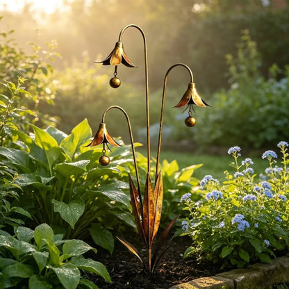 WhisperLily – Estaca con campana de jardín