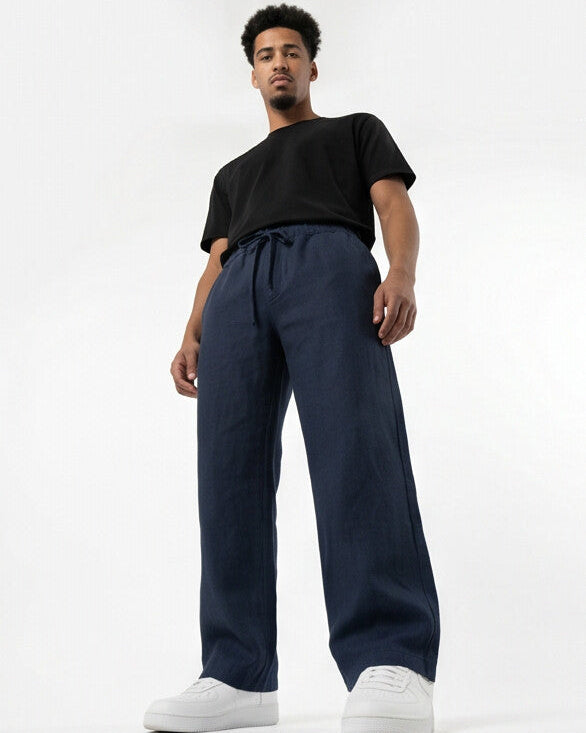 FlowEase — Pantalones Anchos con Cordón Elástico