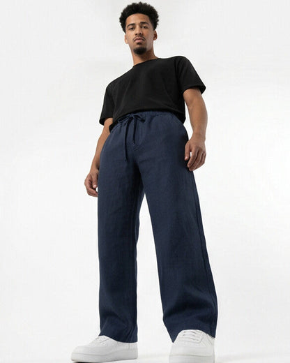 FlowEase — Pantalones Anchos con Cordón Elástico
