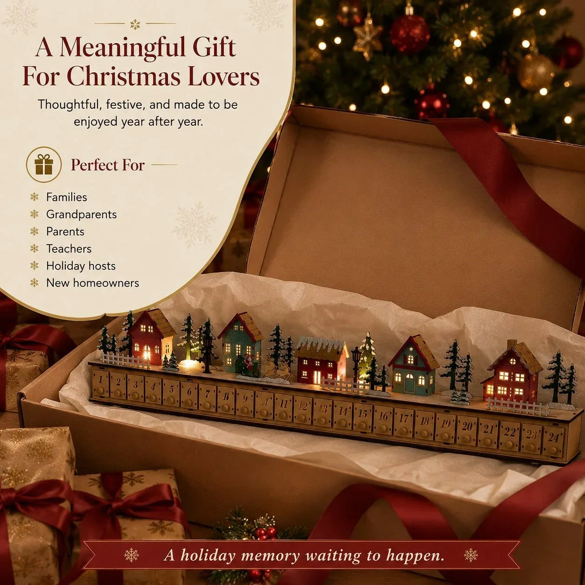 ChristmasGlow - Calendario de Adviento Pueblo Navideño