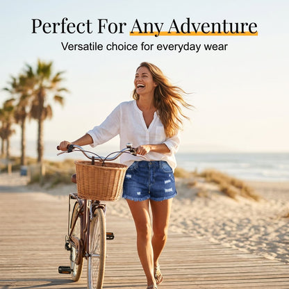 BlueBelle - Jeansshorts im Used-Look