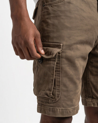 Trailmark — Pantalones cortos cargo de sarga reforzada