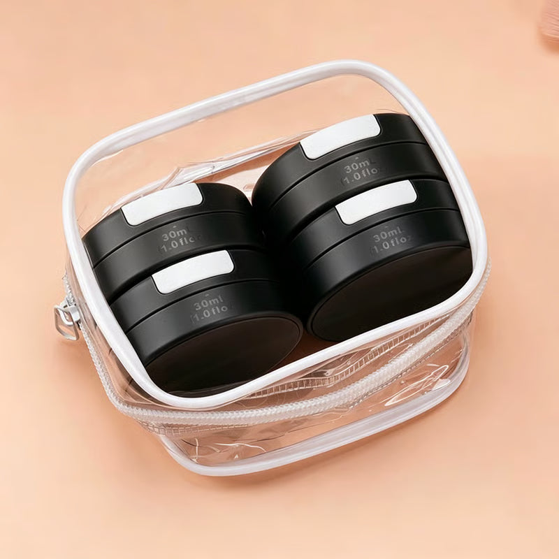 CarryCore – Set de recipientes de tocador magnéticos a prueba de fugas
