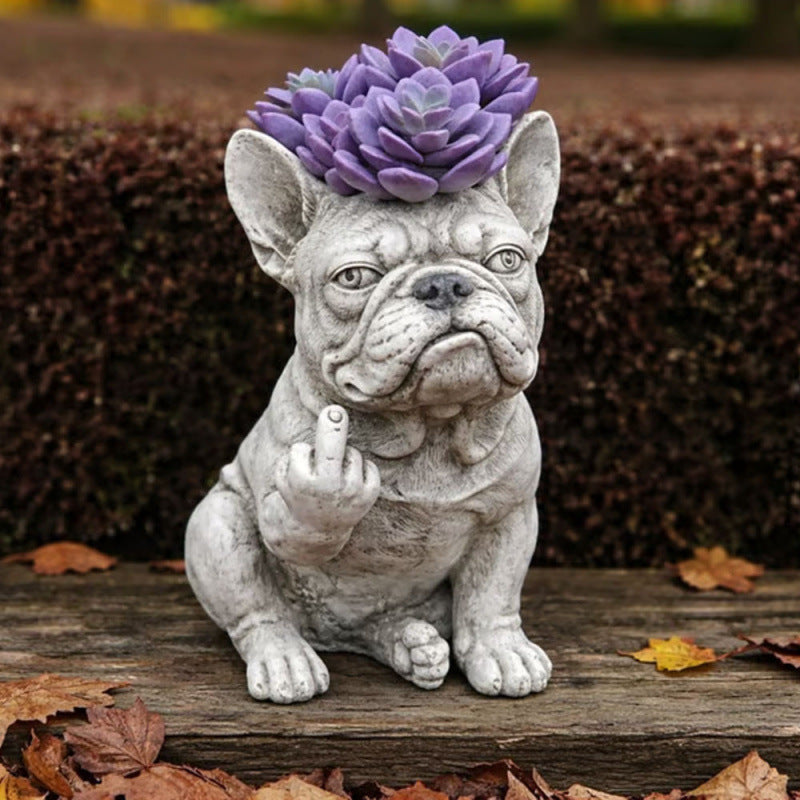 BullyPot – Dekorativer Hunde-Blumentopf