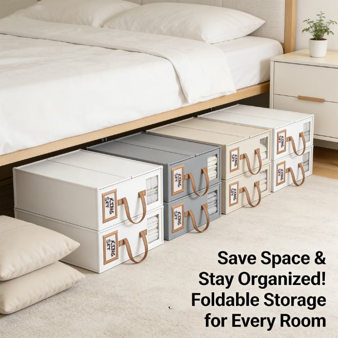 BeddyBox - Organizador plegable para sábanas y edredones