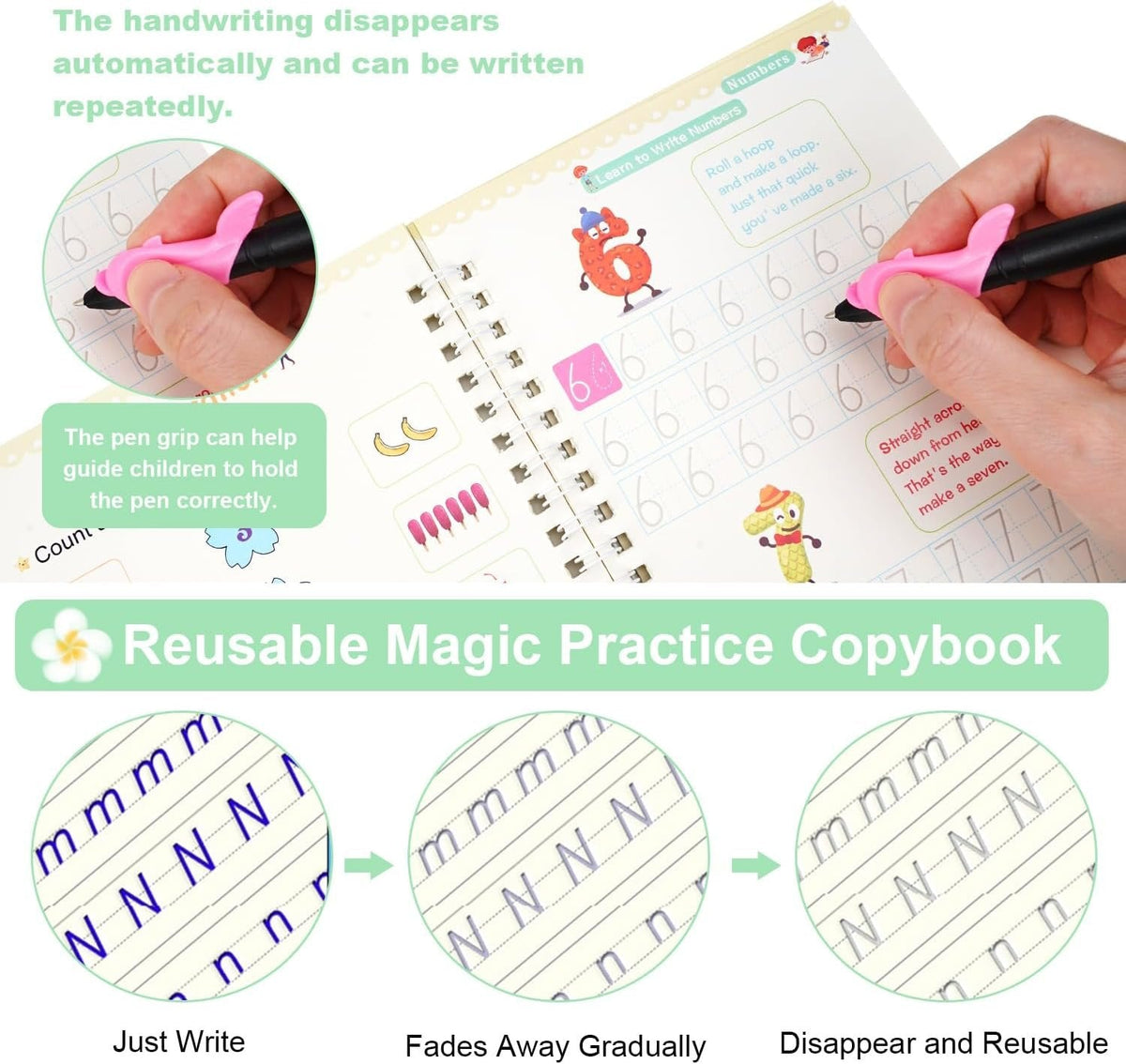 WonderWrite – Libros mágicos de caligrafía y aprendizaje