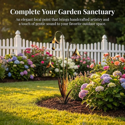 WhisperLily – Estaca con campana de jardín
