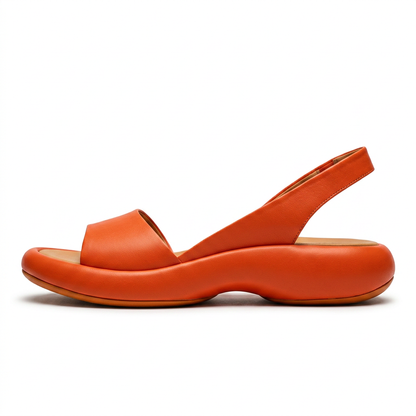 BandForm • Plateau-Sandale mit breitem Riemen