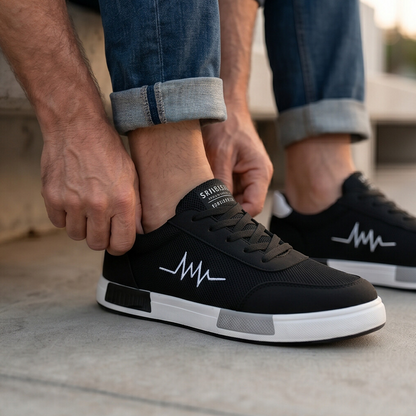 Pulseway — Canvas Sneaker mit Herzschlag-Detail