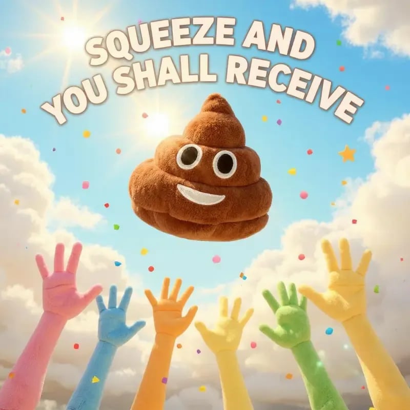 SqueezeBoo – Juguete de Broma de Peluche de Caca
