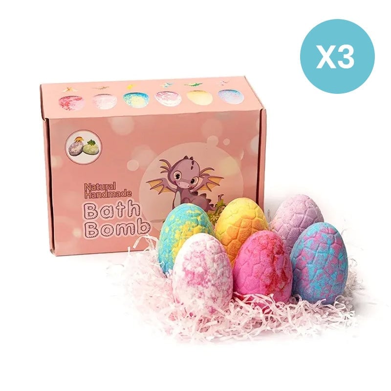 DinoGlow – Spaßige & bunte Badebomben-Eier