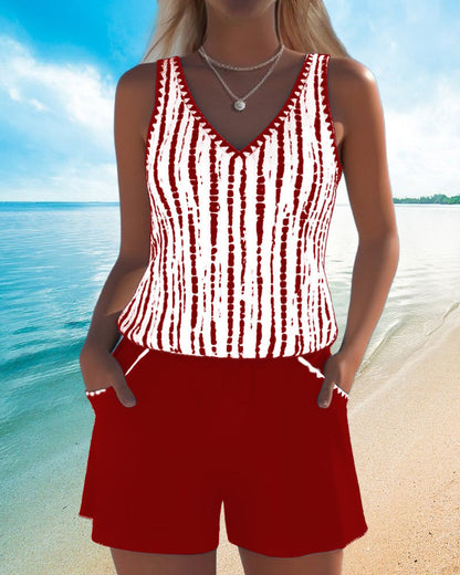 CoastalEase Tankini – Urlaubsschwimmbekleidung