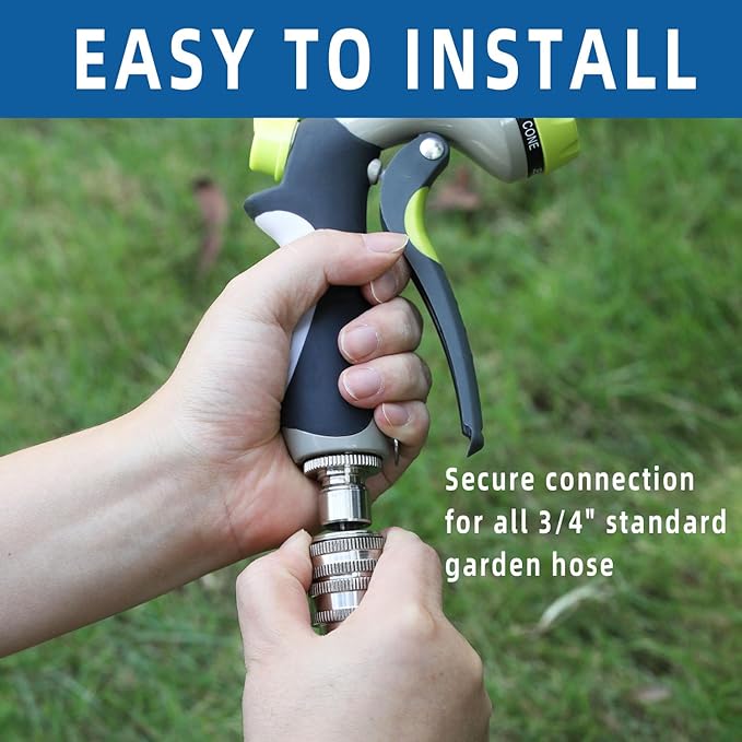 GardenPro – Edelstahl-Schnellkupplungs-Schlauchset