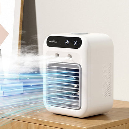 BreezeMist – Mini Ventilador Rociador Refrigerante