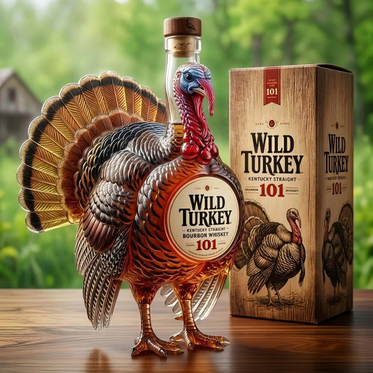 Hunter'sLegacy – Botella coleccionable de pavo esculpido