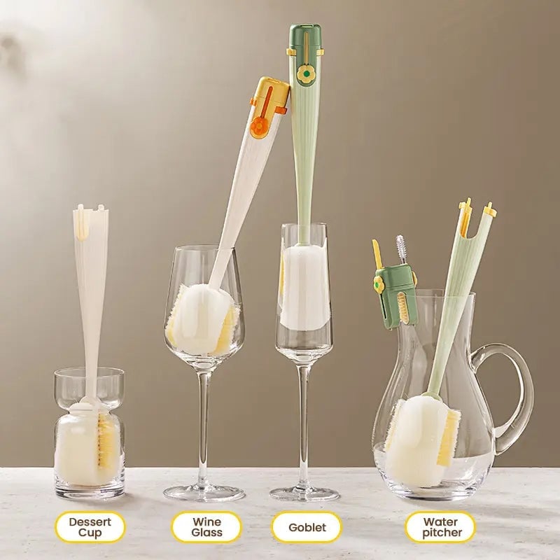 BrushPro | Cepillo de limpieza de botellas 5 en 1 versátil