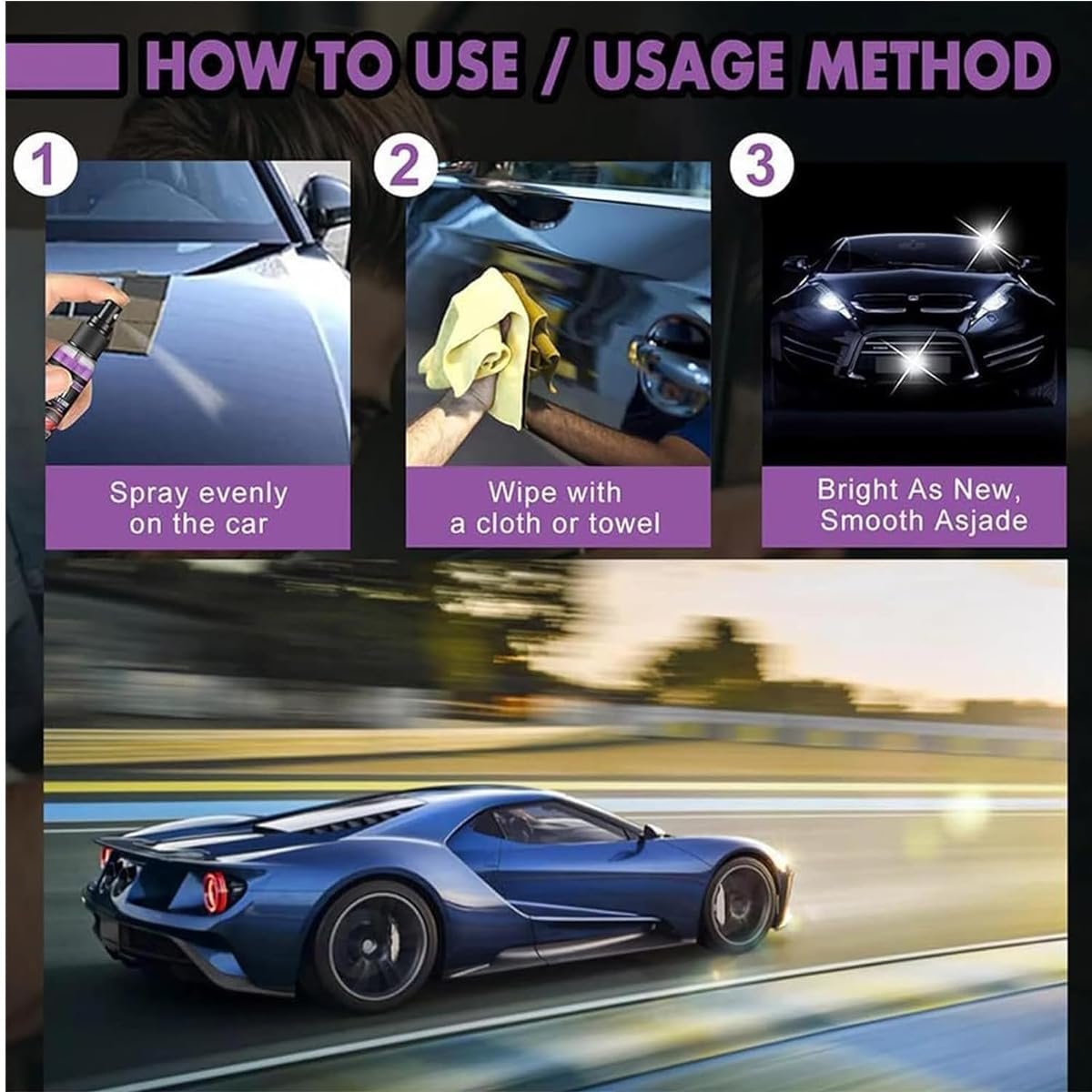 CeramiGloss – Pulverizador de Recubrimiento Cerámico Nano para Automóviles