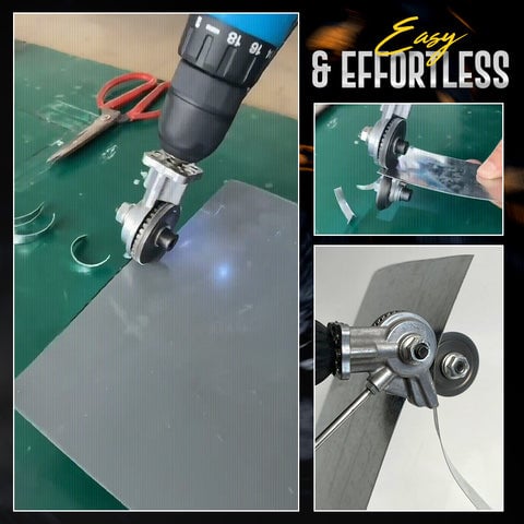 DrillShear – Aditamento cortador de metal para taladro eléctrico