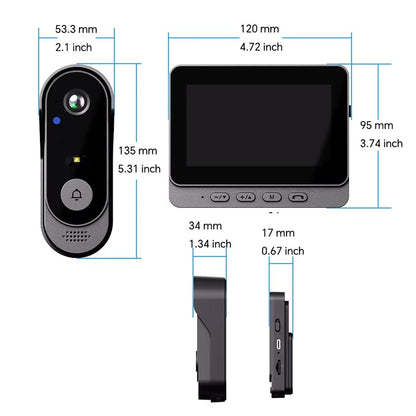 DoorGuard Pro – Intelligente Video-Türsprechanlage mit Türspion