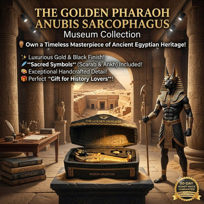 PharaohGuard – Colección de Sarcófagos Anubis Dorado