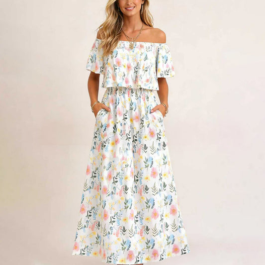 GraceLoom – Fließendes Schulterkleid