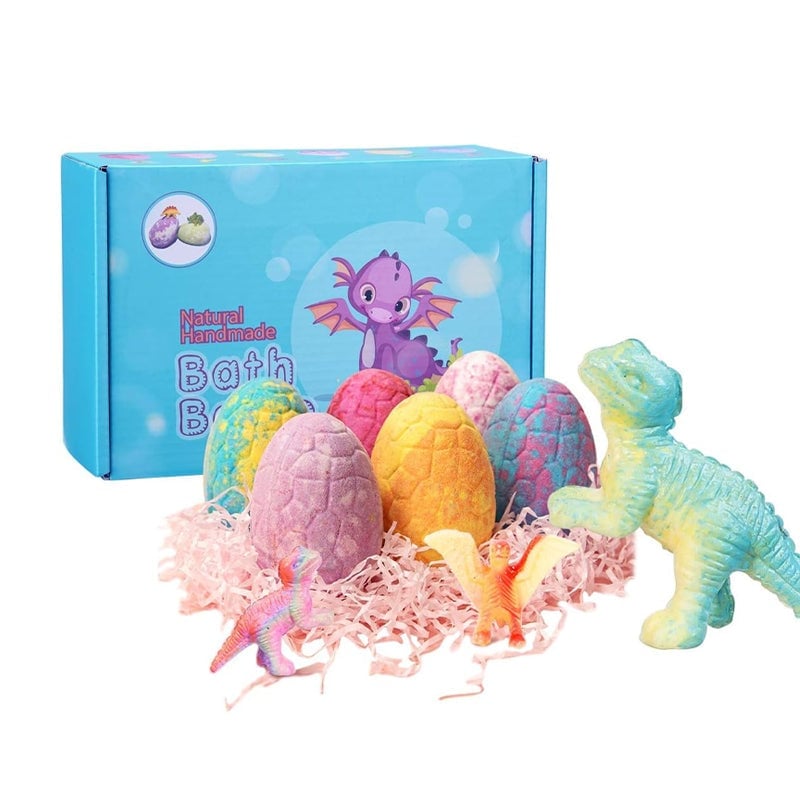 DinoGlow – Spaßige & bunte Badebomben-Eier