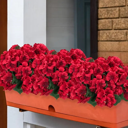 EverBloom – Flores de Geranio Artificiales para Exterior