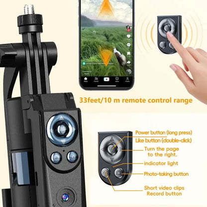 TrackPro – Trípode para selfie con seguimiento facial automático de 360°