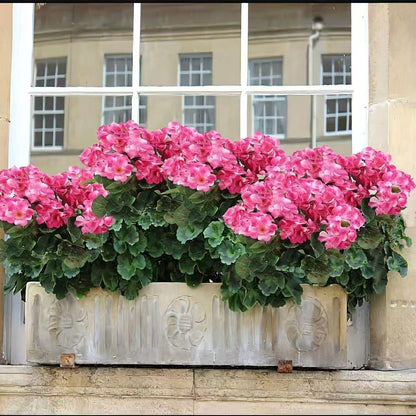 EverBloom – Flores de Geranio Artificiales para Exterior