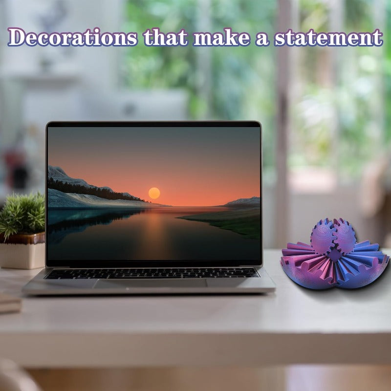 KinetiSphere - Bola de engranajes decorativa y antiestrés para el escritorio