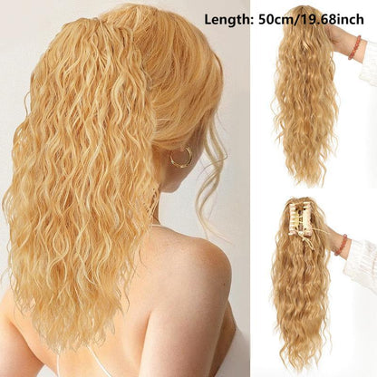 SilkiPony – Extensión de Cola de Caballo de Cabello Natural