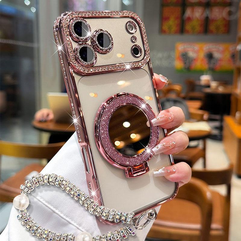 FlashFemme - Luxuriöses Spiegel-Glitzer-Case