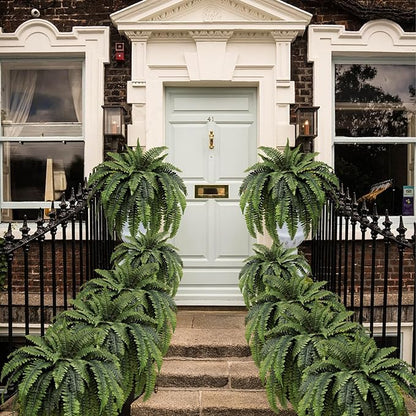 LeafLuxe – Helecho de Boston Artificial Realista con Protección UV