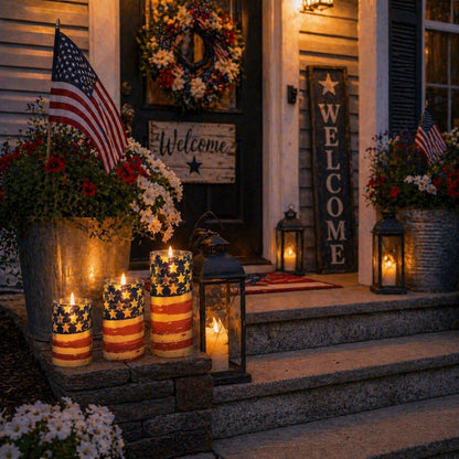 FreedomFlame – Von den USA inspirierte flammenlose Kerzenkollektion