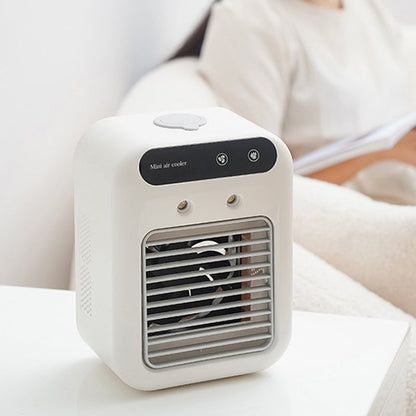 BreezeMist – Mini Ventilador Rociador Refrigerante