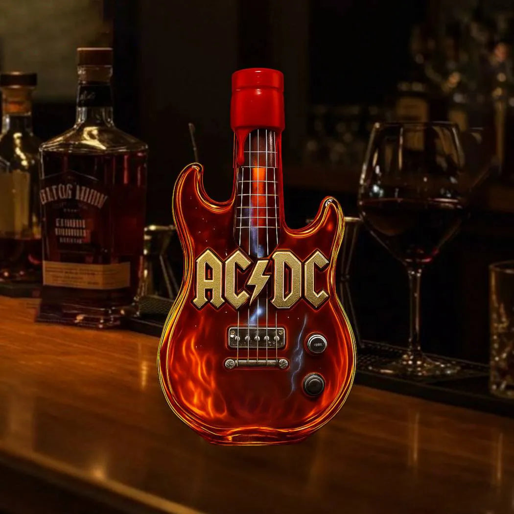 AC/DC Rockgitarren-Whiskyflasche