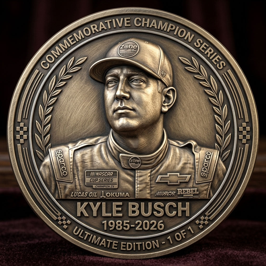 RacingRelic – Moneda de colección conmemorativa en honor a Kyle Busch