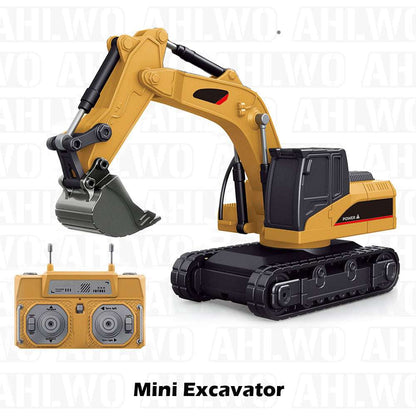 TitanSite – Interaktives Set aus RC-Bagger, Muldenkipper & Gabelstapler