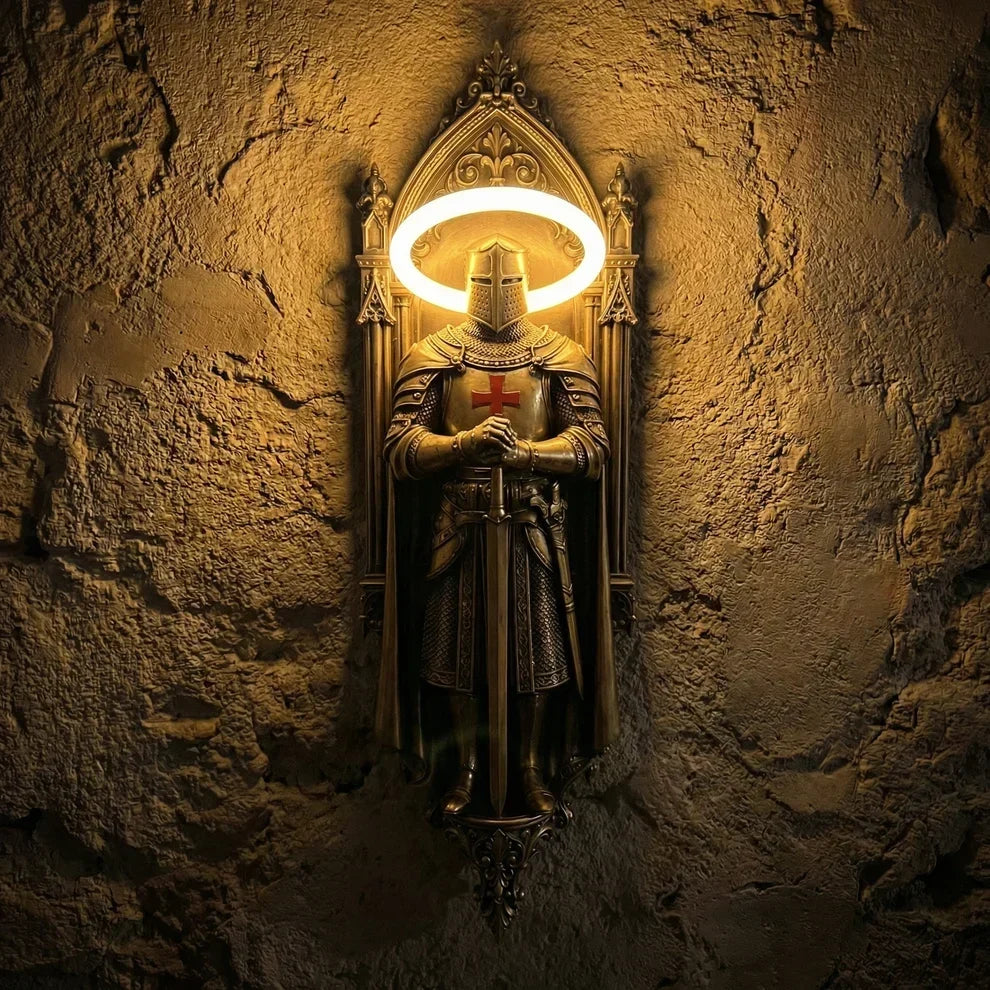 KnightGlow – Lámpara de Pared Caballero Medieval