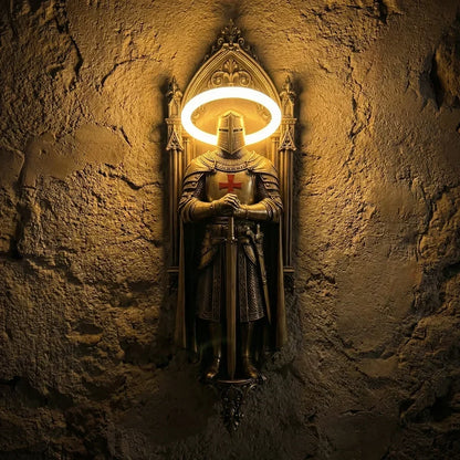 KnightGlow – Lámpara de Pared Caballero Medieval