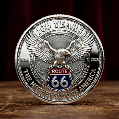 HeritageMint – Medallón Conmemorativo de los 100 Años de Libertad de la Ruta 66