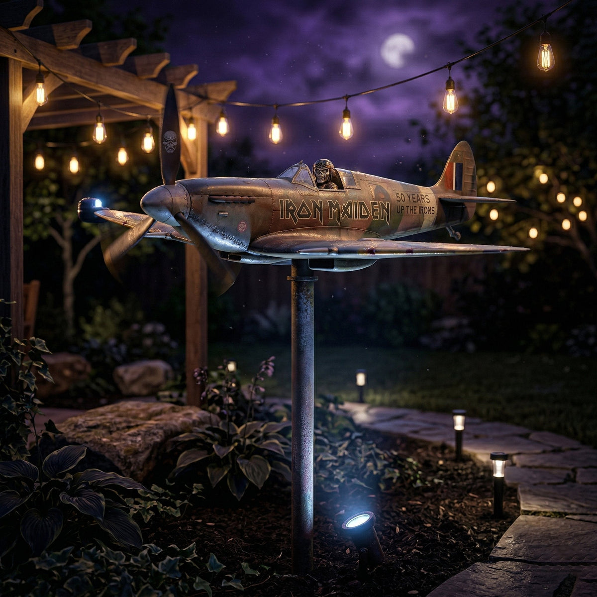 Molino de viento decorativo para jardín conmemorativo de aniversario