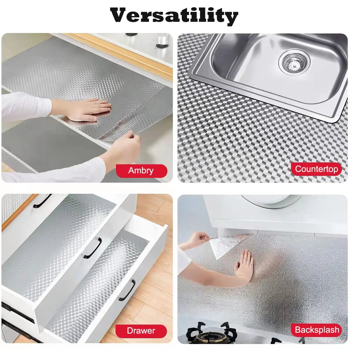 Metaluxe – Lámina Impermeable para Superficies de Cocina
